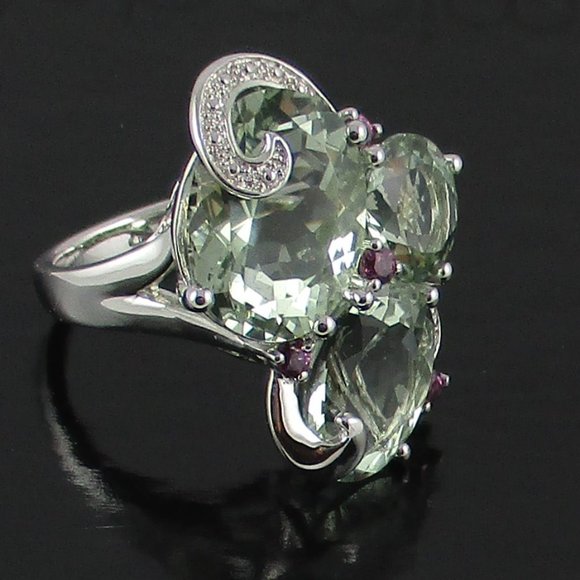 14.45ct Prasiolite European Ring - Picture 4 of 12